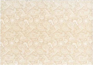 Poplin Creme Paisley Sand